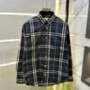 Burberry Green Premium Checks Shirt F2606-GR